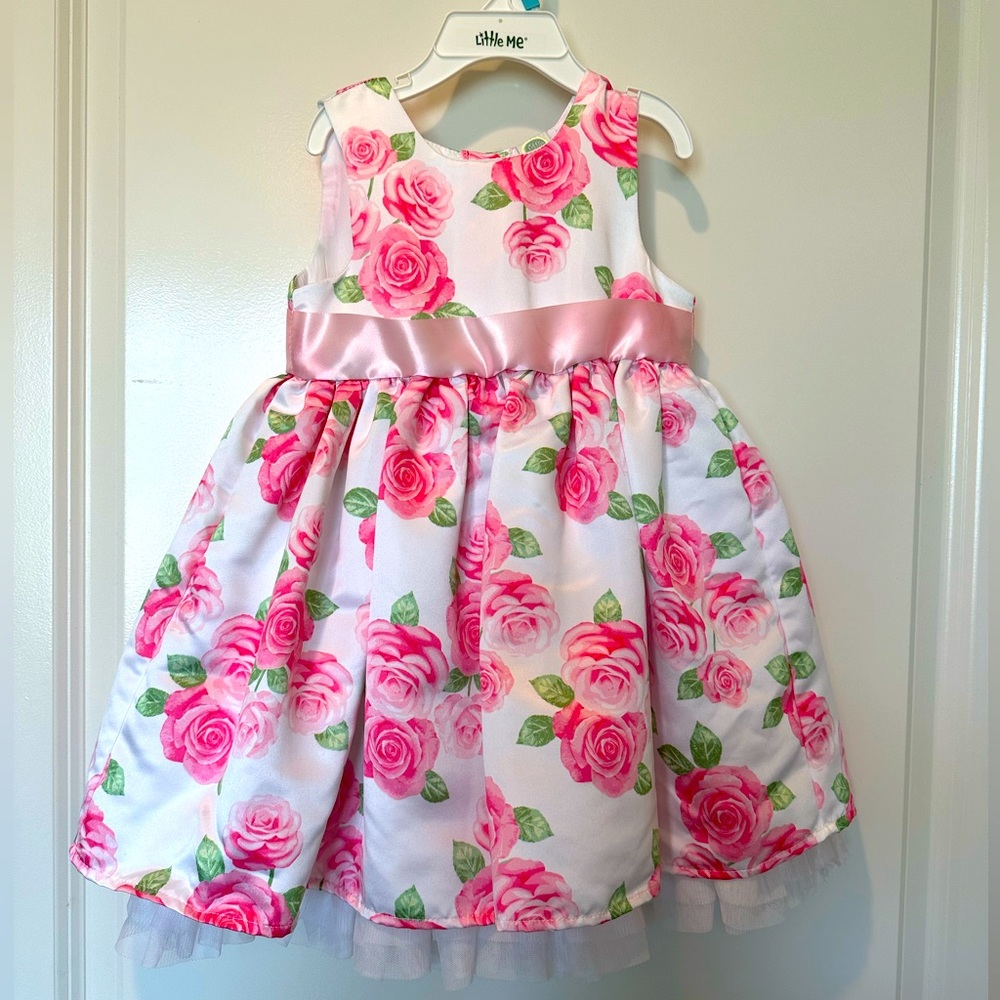 Pink flowery 2T dress